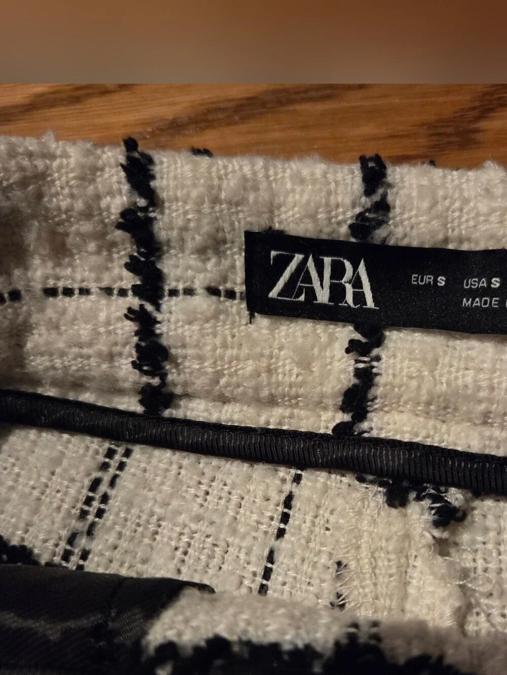 ZARA Tweed Set – Blazer & Shorts Size M/S - Picture 12 of 16